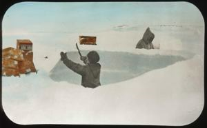 Image: Building a Snow House in Baffin Land